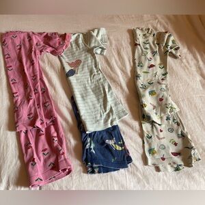 (3) Hannah Andersson Girls Short Pajamas